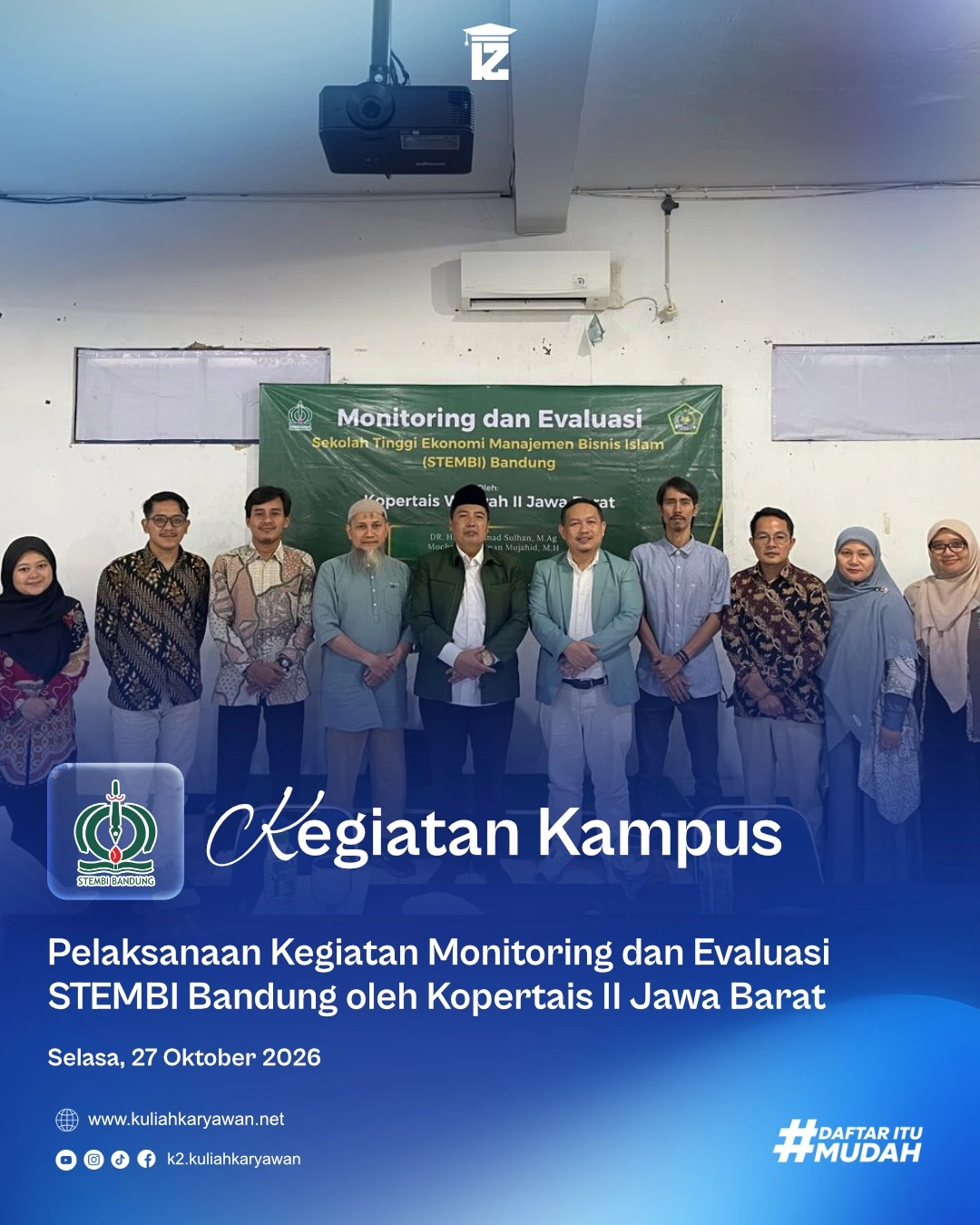 STEMBI Bandung Laksanakan Monitoring dan Evaluasi Kopertais II Jawa Barat 2026