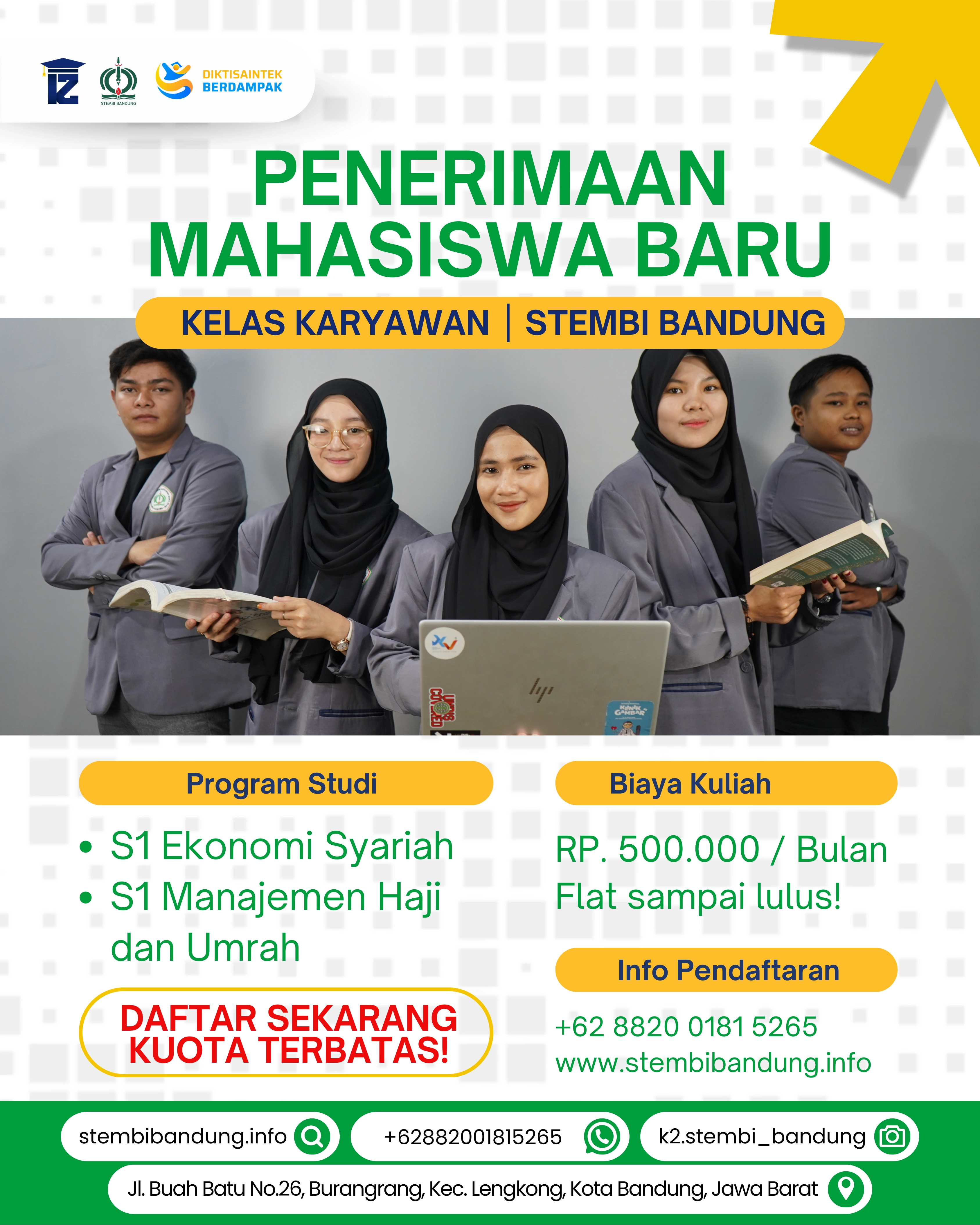 Penerimaan Mahasiswa Baru STEMBI Bandung